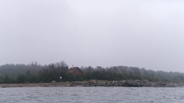 Kuusenukk fisher's house at autumn